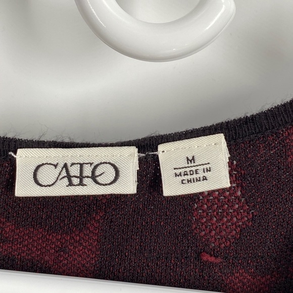 Cato fit and flare black red dress M - Picture 5 of 6